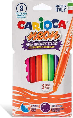 ROTULADORES CARIOCA 8 COLORES NEON