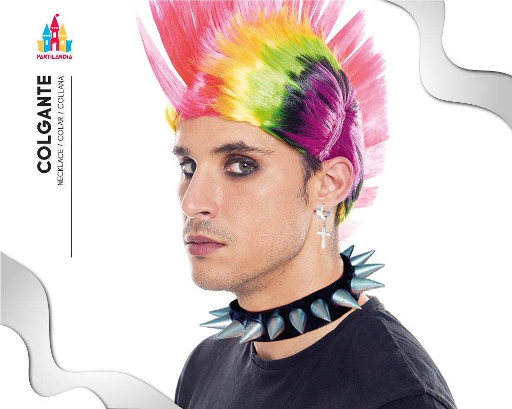 Collar de Púas Estilo Punk para Disfraces y Carnaval