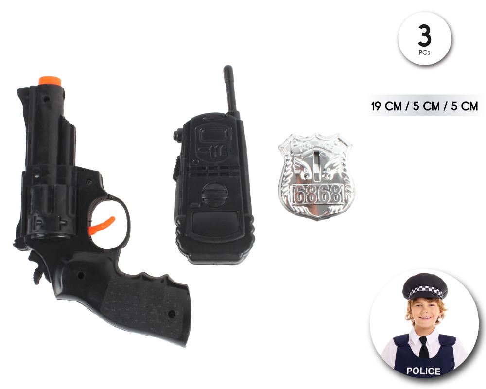 Set Policía con Walkie Talkie para Niños