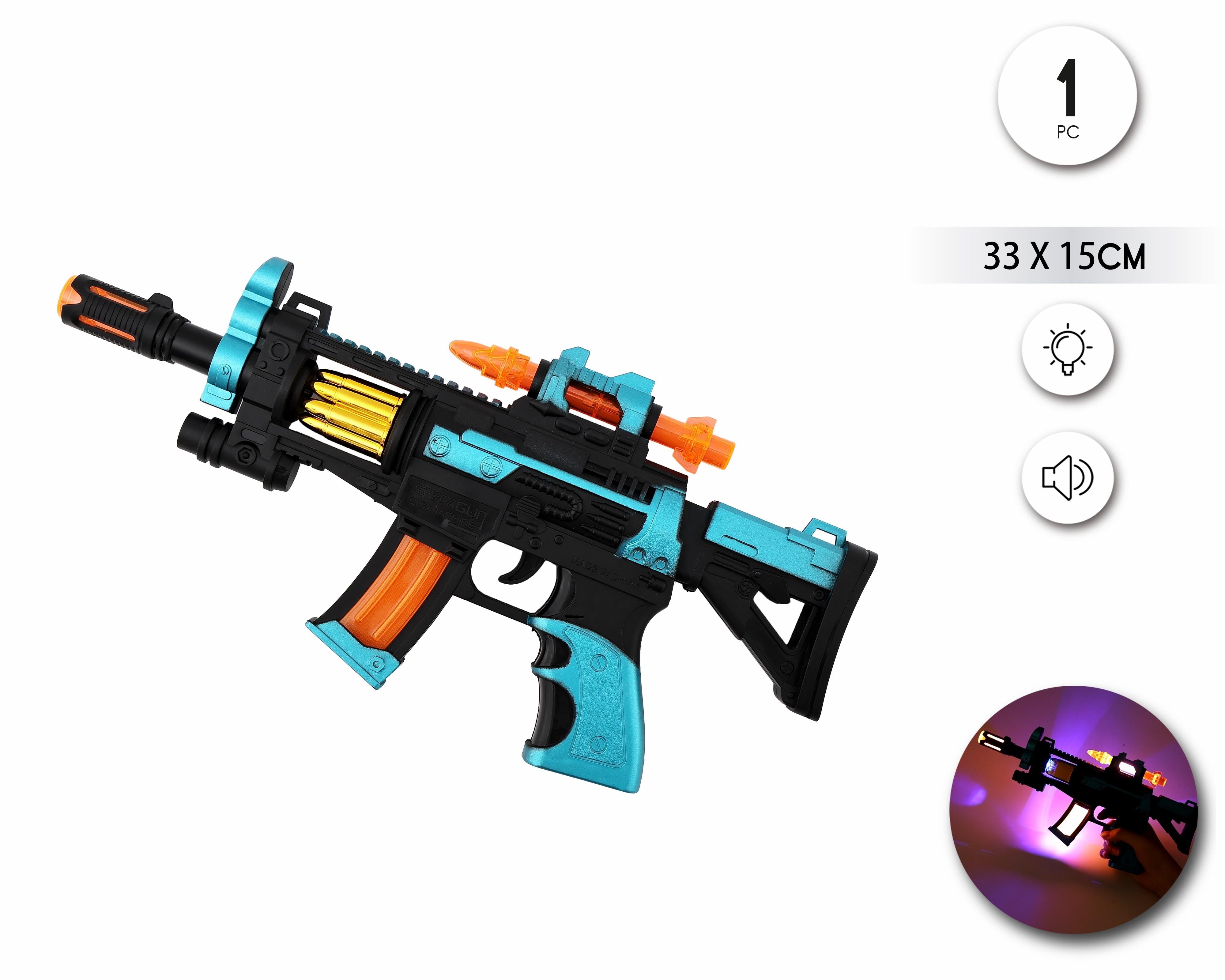 Rifle Militar con Luz, Sonido y Movimiento - Juguete de Soldado