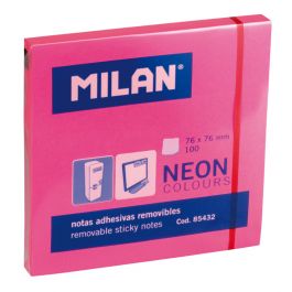 NOTAS ADHESIVAS 75X75 ROSA FLUO. MILAN