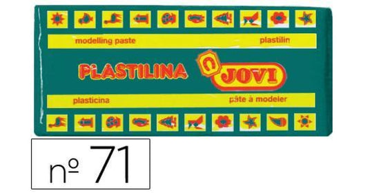 PLASTILINA JOVI MEDIANA 150G VERDE OSCURO