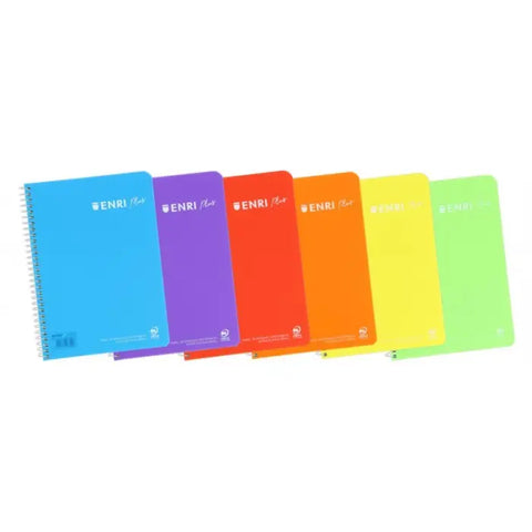 BLOC 4ª TAPA PLASTICO LISO 90GR ENRI PLUS