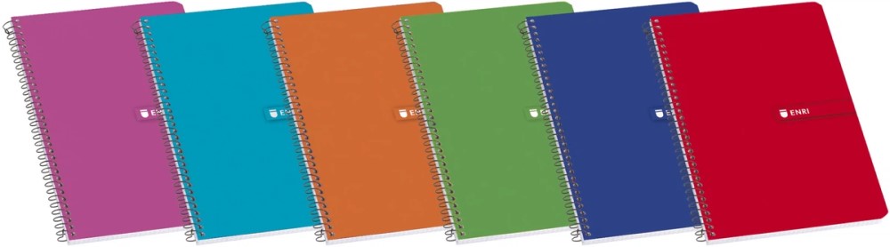 CUADERNO ENRI ESPIRAL CUARTO 4MM 4º 80H CUADROS TAPA BLANDA