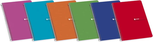 CUADERNO ENRI ESPIRAL CUARTO 4MM 4º 80H CUADROS TAPA BLANDA