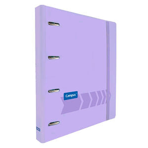 Carpeta Ringbook Campus University 4 Anillas + Recambio Pastel