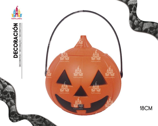 CALABAZA NARANJA CON TAPA CON BOLSA