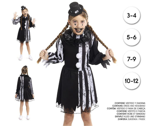 PAYASA BLANCO Y NEGRO 7-9