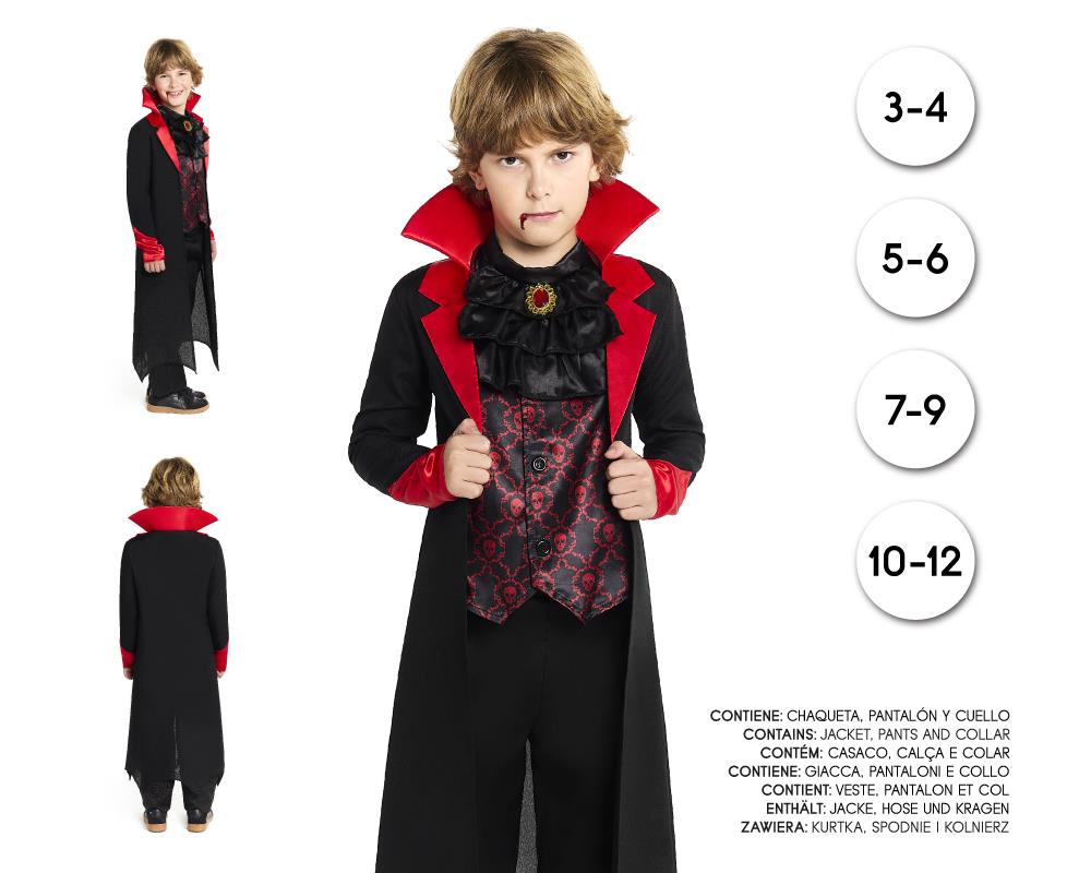 VAMPIRO CHAQUETA NEGRA 10-12