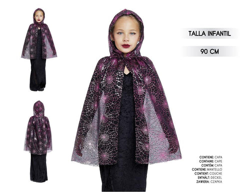 CAPA TELARANA LILA 90CM