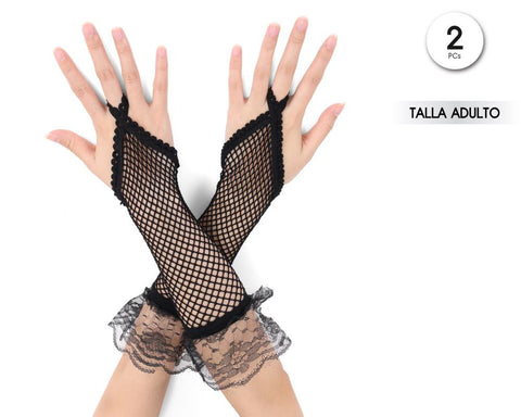 GUANTES NG DE RED CON ENCAJE