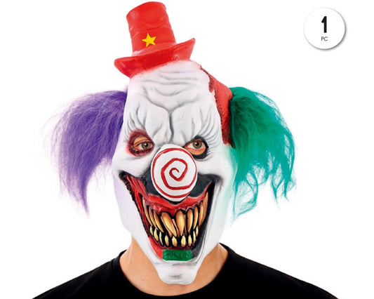 MASCARA LATEX PAYASO MALEFICO