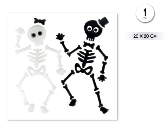 PEGATINA GEL ESQUELETOS