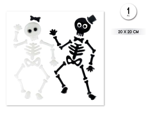 PEGATINA GEL ESQUELETOS