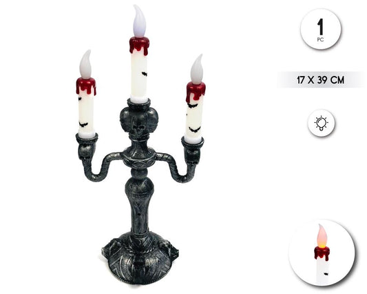 CANDELABRO HALLOWEEN 17*39CM