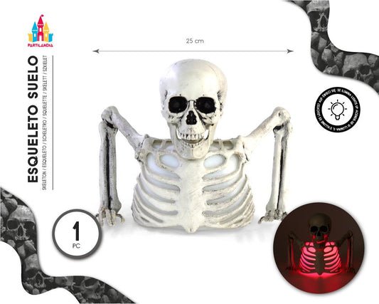 ESQUELETO ROMPESUELO CON LUZ 20CM