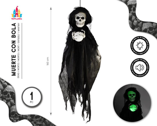 MUERTE CON BOLA C/LUZ Y SONIDO 160CM