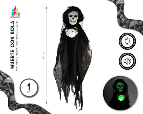 MUERTE CON BOLA C/LUZ Y SONIDO 160CM