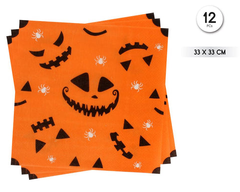 SERVILLETA HLW PRINT 12PC