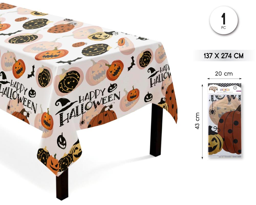MANTEL HALLOWEEN CALABAZA 274*137CM