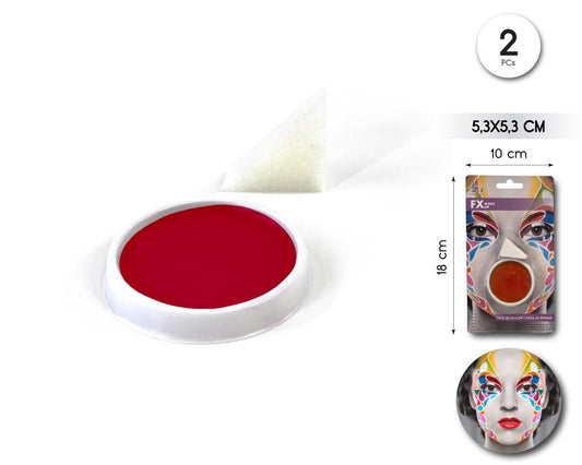 MAQUILLAJE TARRINA ROJO