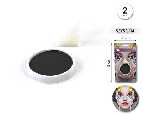 MAQUILLAJE TARRINA NEGRO