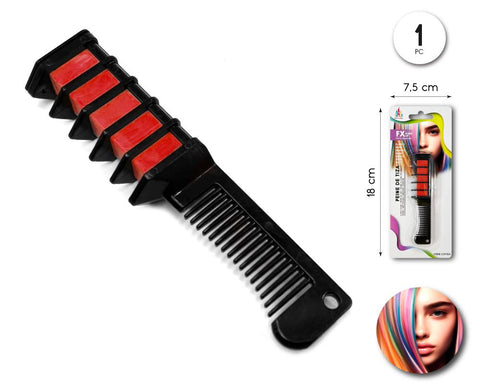 PEINE DE TIZA MECHA ROJO