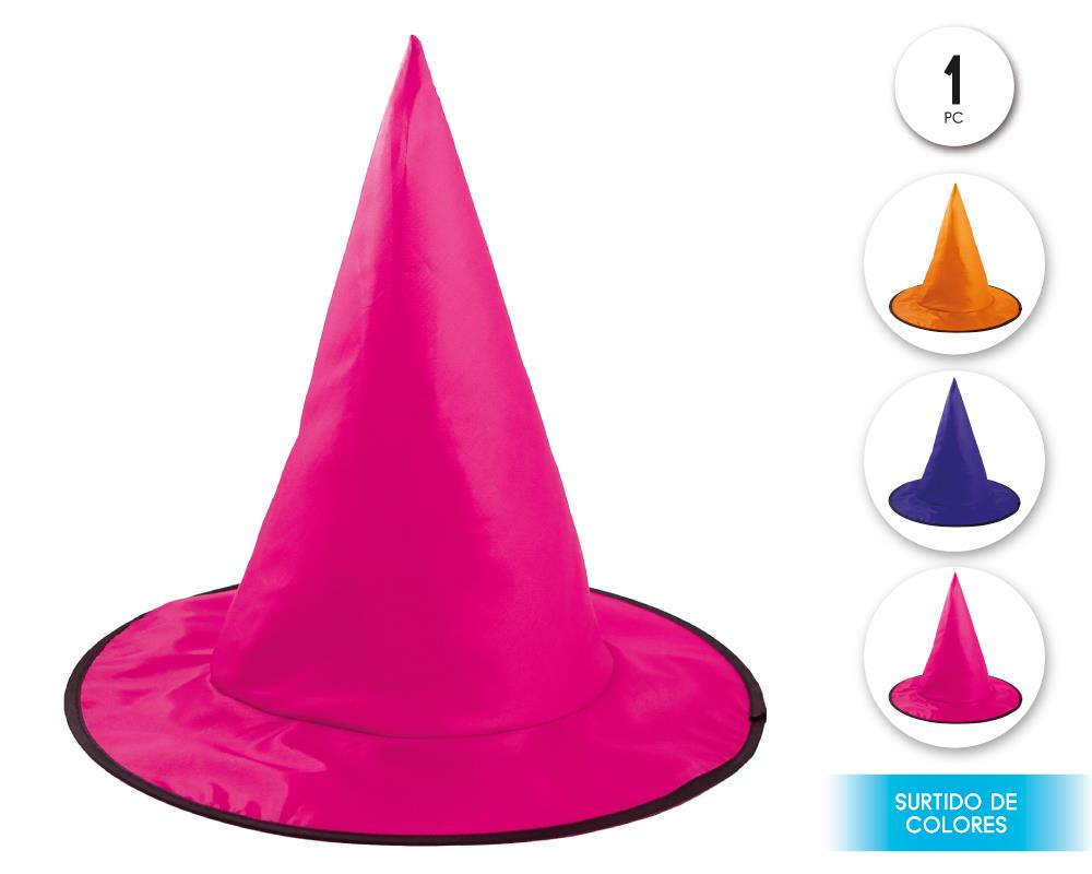 SOMBRERO DE BRUJA INF COLOR SURT