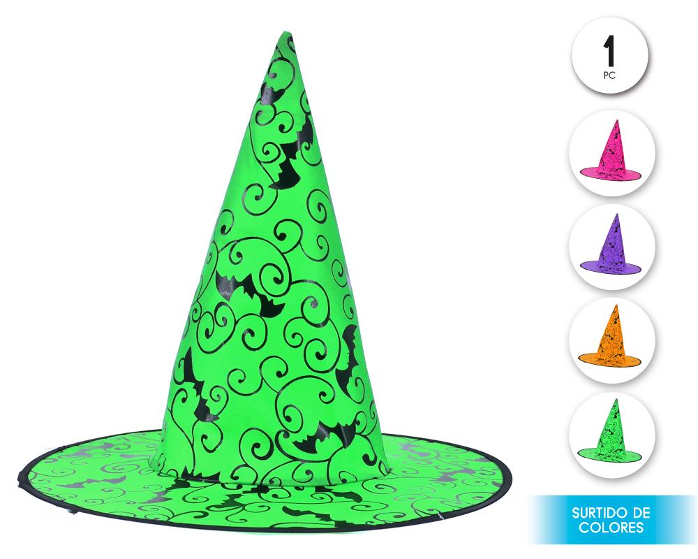 SOMBRERO DE BRUJA CURVA PRINT