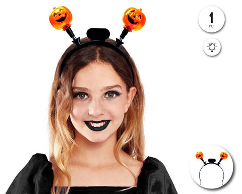 DIADEMA CALABAZA LUZ