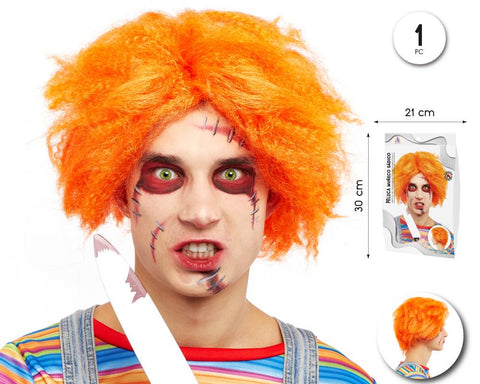 PELUCA DE PAYASO MUNECO SADICO