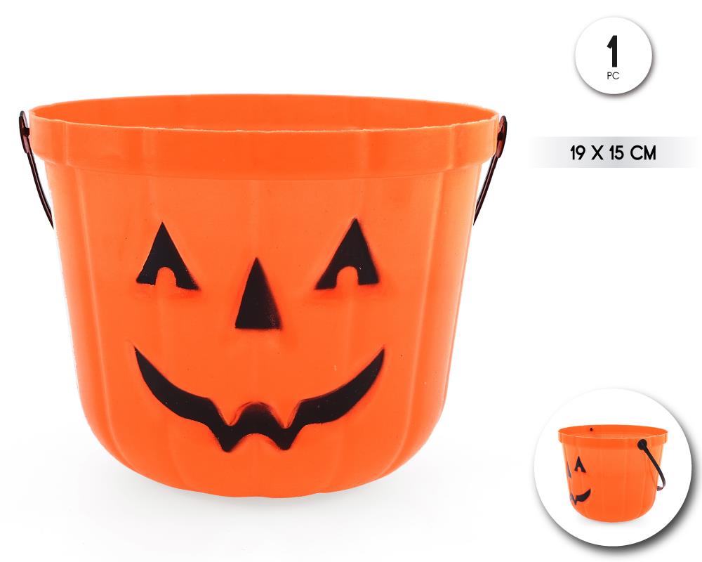 CUBO CALABAZA NARANJJA 19*15CM