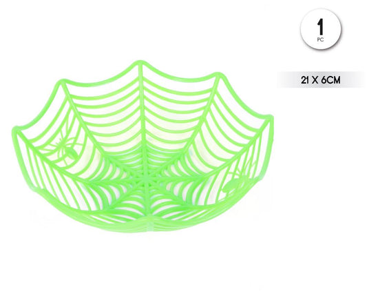 CESTA SPIDERWEB 21*6CM VERDE