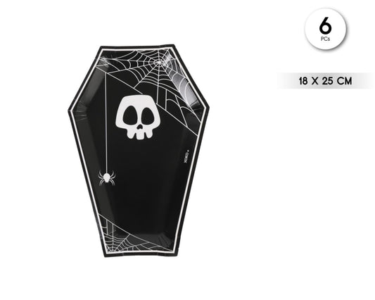 PLATO DE PAPEL ATAUD 6PCS