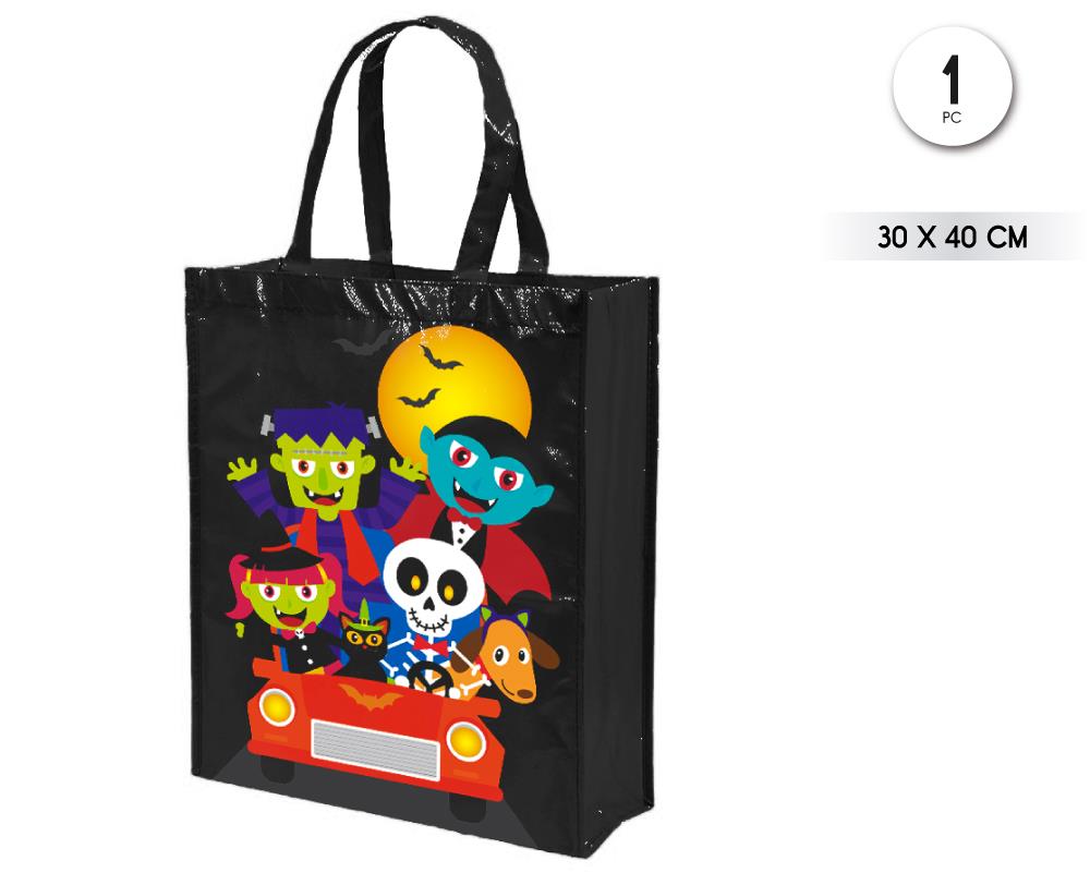 BOLSA TELA NO TEJIDA HAPPY HALLOWEEN 40*30*11