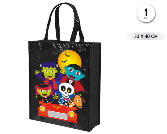 BOLSA TELA NO TEJIDA HAPPY HALLOWEEN 40*30*11
