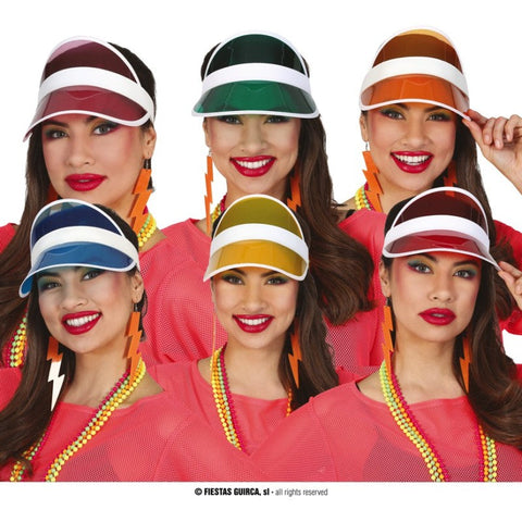 VISERAS TRANSPARENTES COLORES SURTIDOS