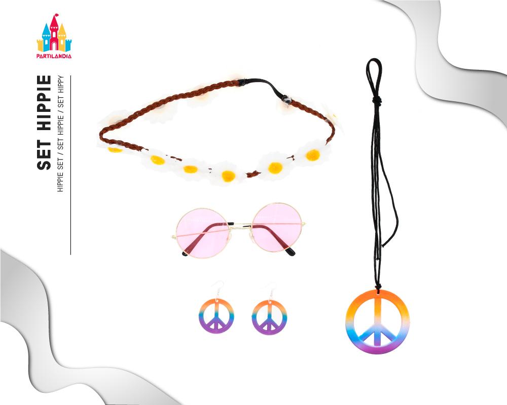 Disfraz Hippie Infantil Colorido