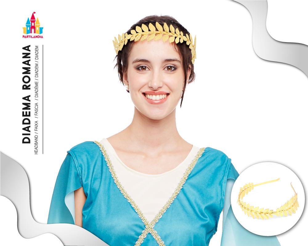 Diadema Romana Metálica para Disfraz - Accesorio Decorativo