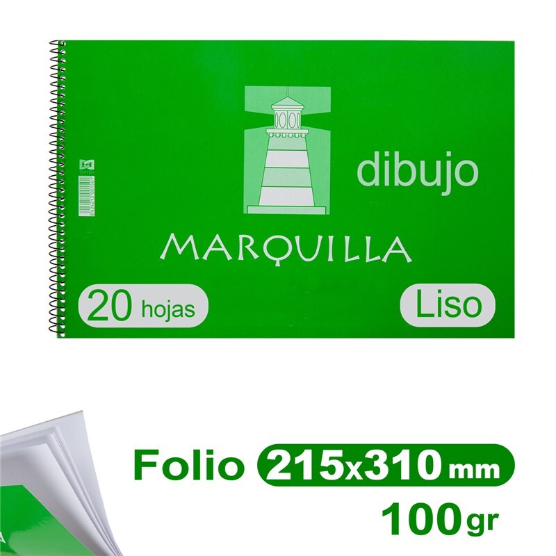 BLOC DIBUJO FOLIO MARQUILLA LISO ZORRILLA