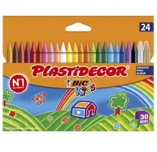 CERAS PLASTIDECOR 24 COLORES