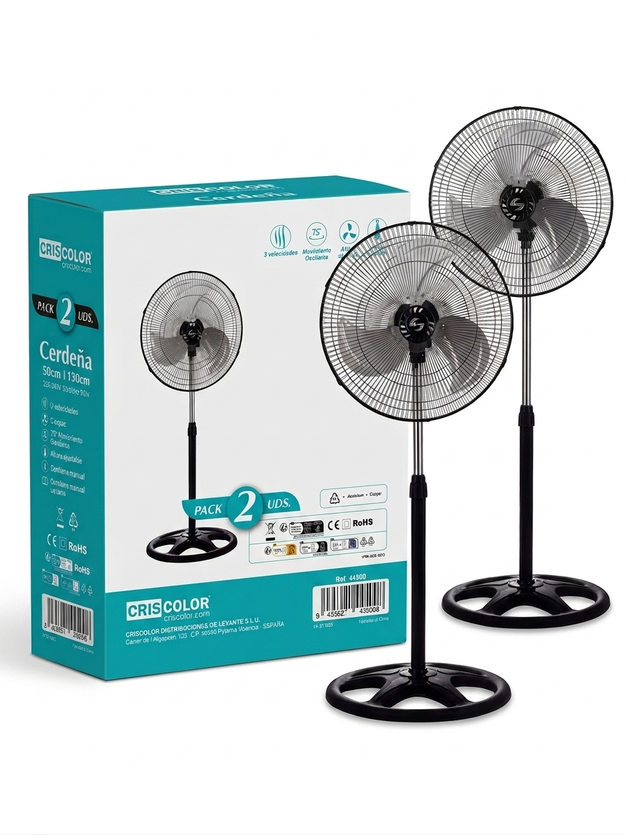 Pack 2 Ventiladores Cerdeña 80W Pro | Alta Potencia y Rendimiento | Pack Doble (2 Unidades) (Copia)