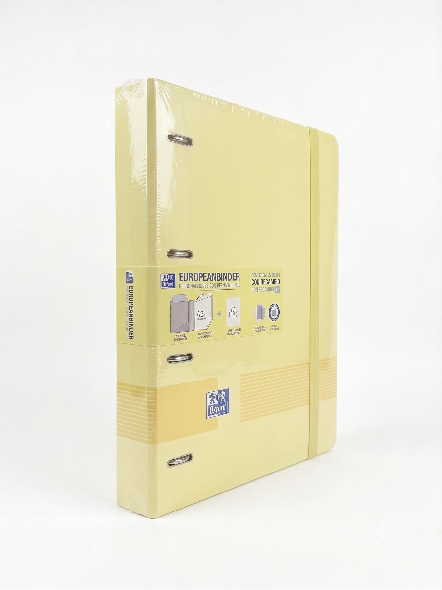 Carpeta Oxford EuropeanBinder Polyfoam colores claros (Incluye Recambios)