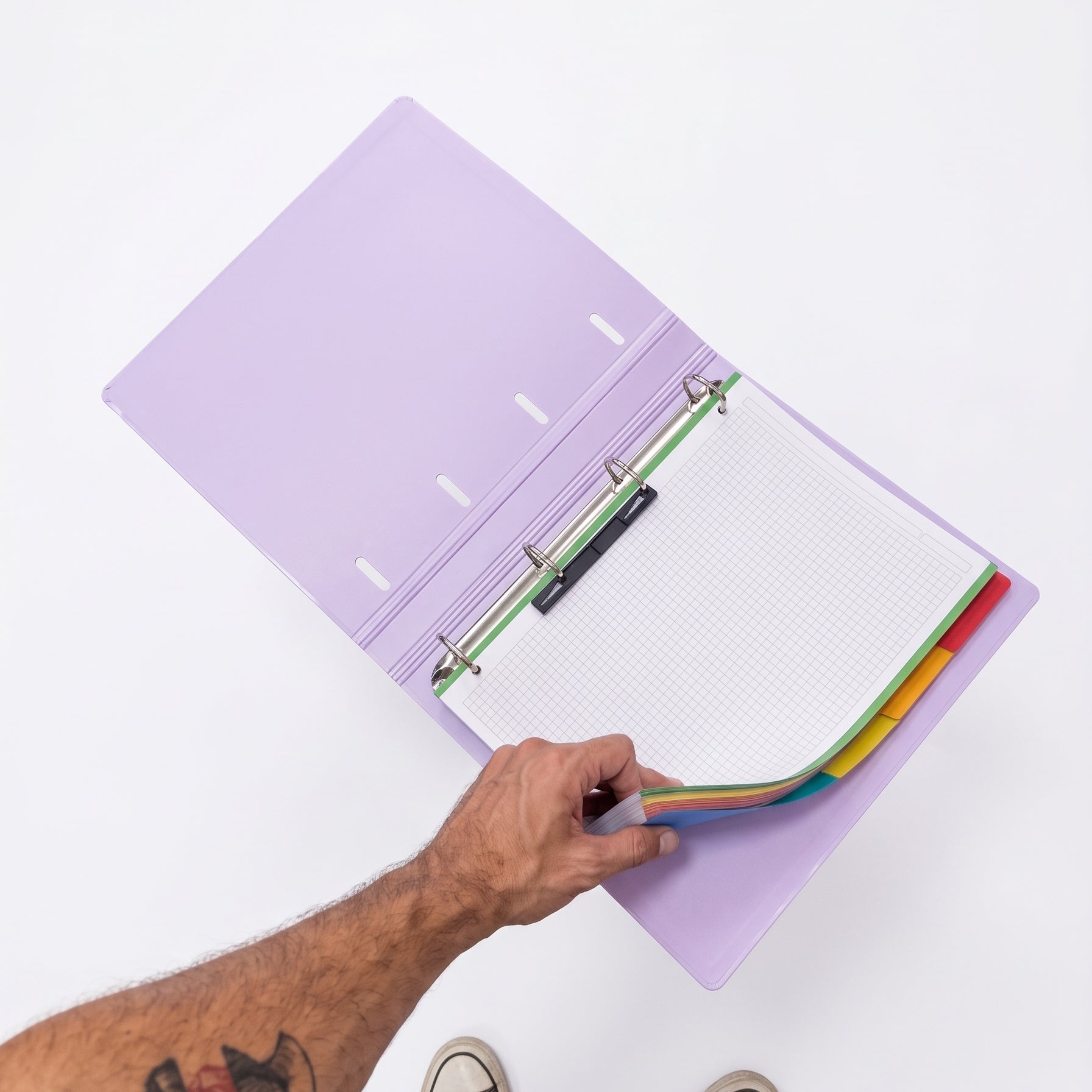 Carpeta Ringbook Campus University 4 Anillas + Recambio Pastel