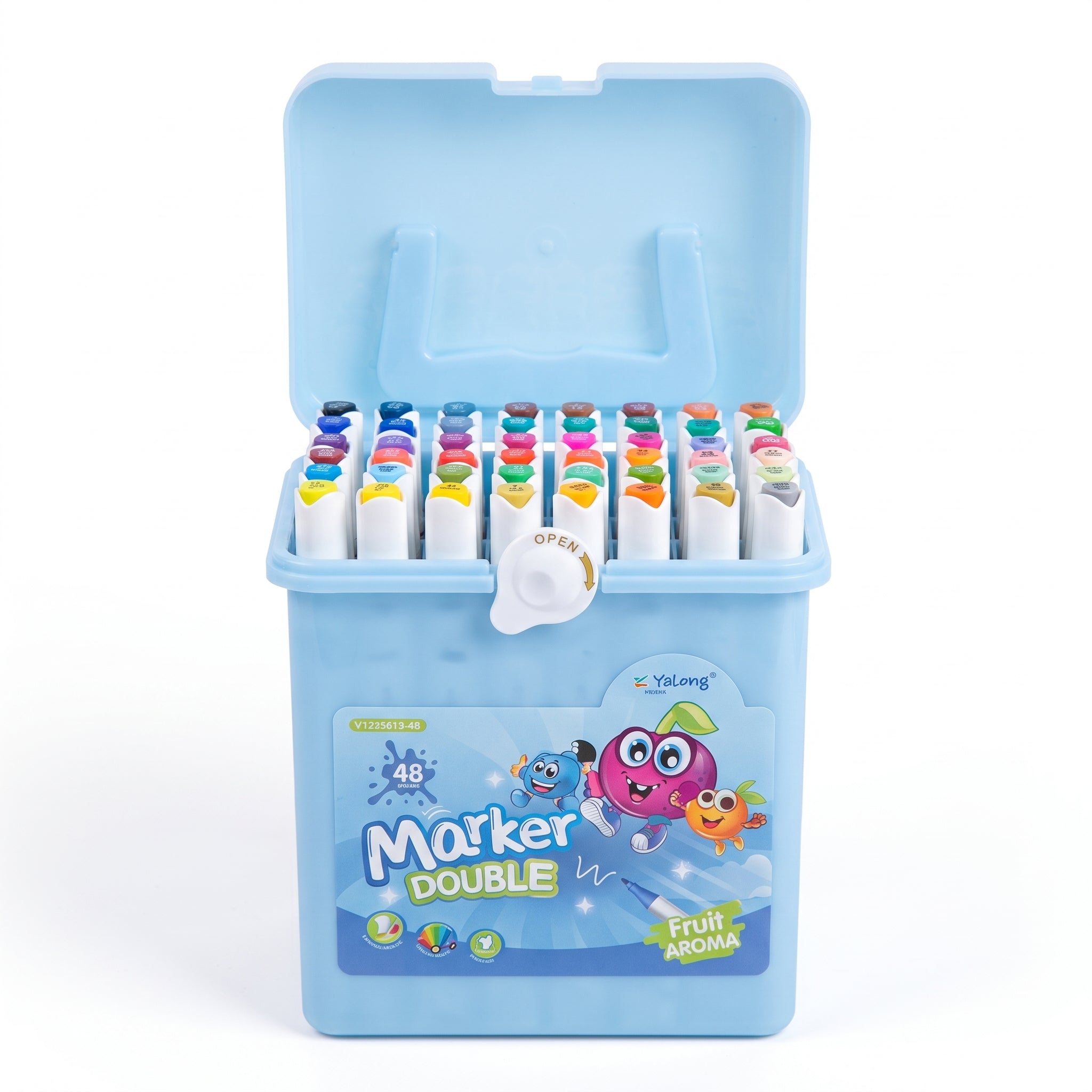 Set de Rotuladores Doble Punta con Aroma a Frutas Yalong (12, 24, 36, 48 uds)