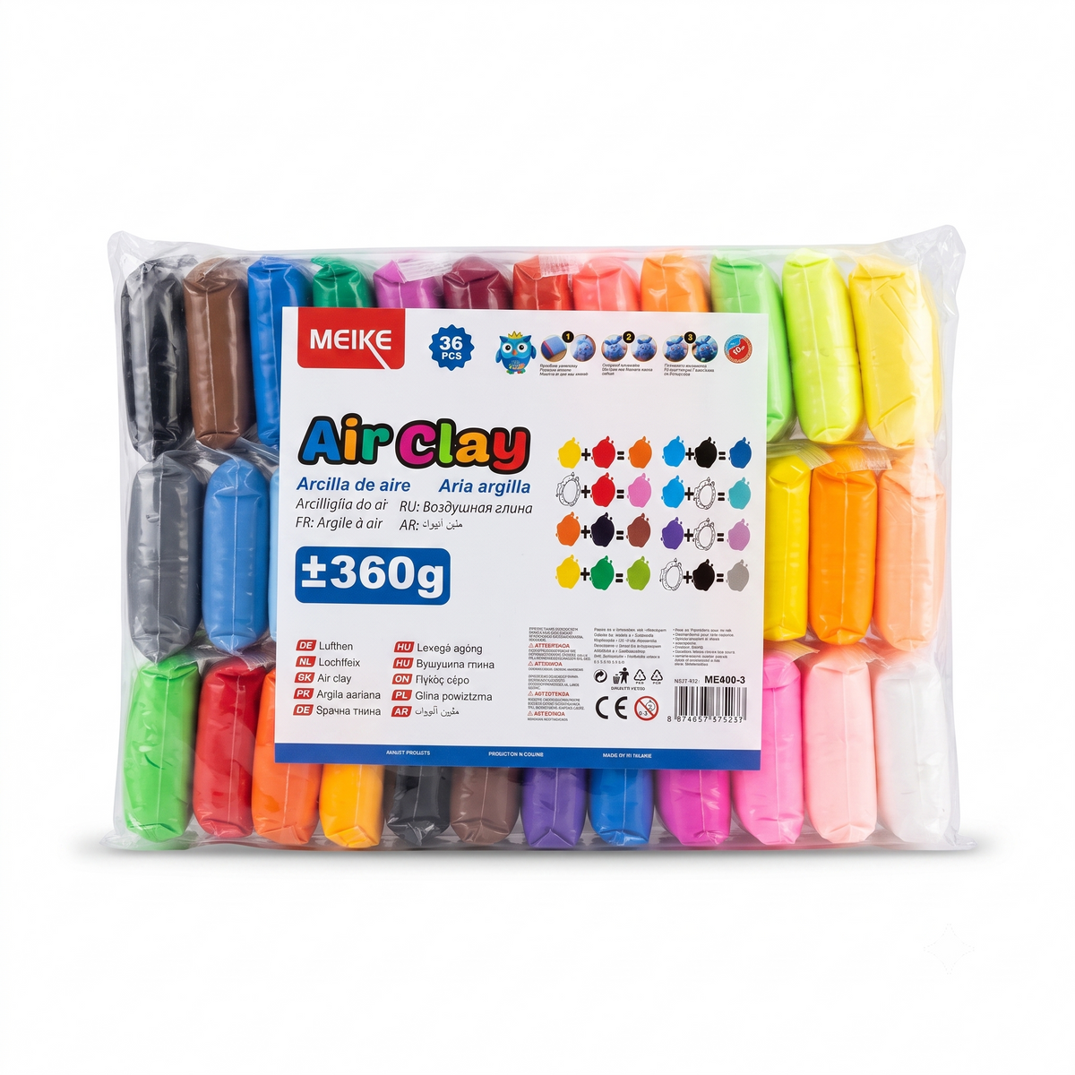 Kit de Arcilla de Aire MEIKE | Pasta de Modelar Ultraligera (Secado Rápido)