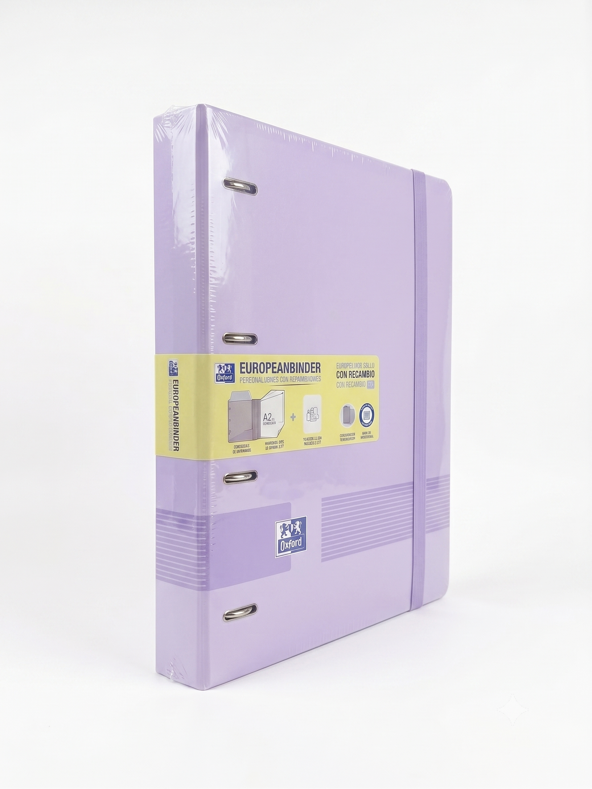 Carpeta Oxford EuropeanBinder Polyfoam colores claros (Incluye Recambios)