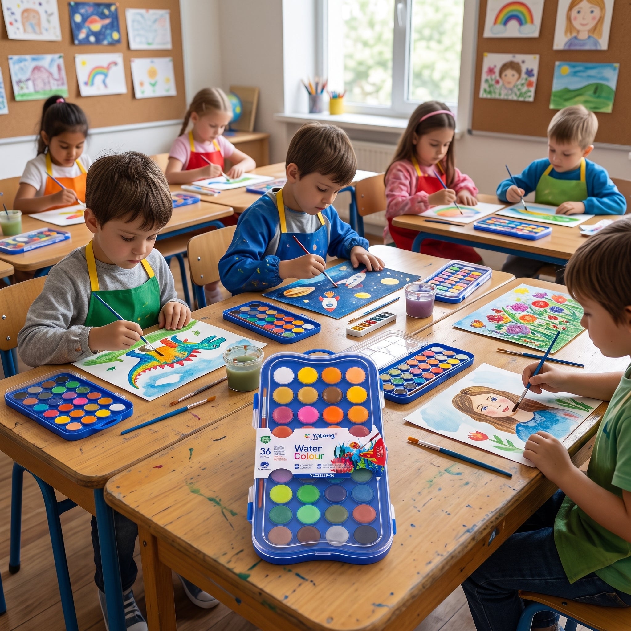 Set de Acuarelas Yalong "To Go!" - 36 Colores Vibrantes con Pincel Incluido