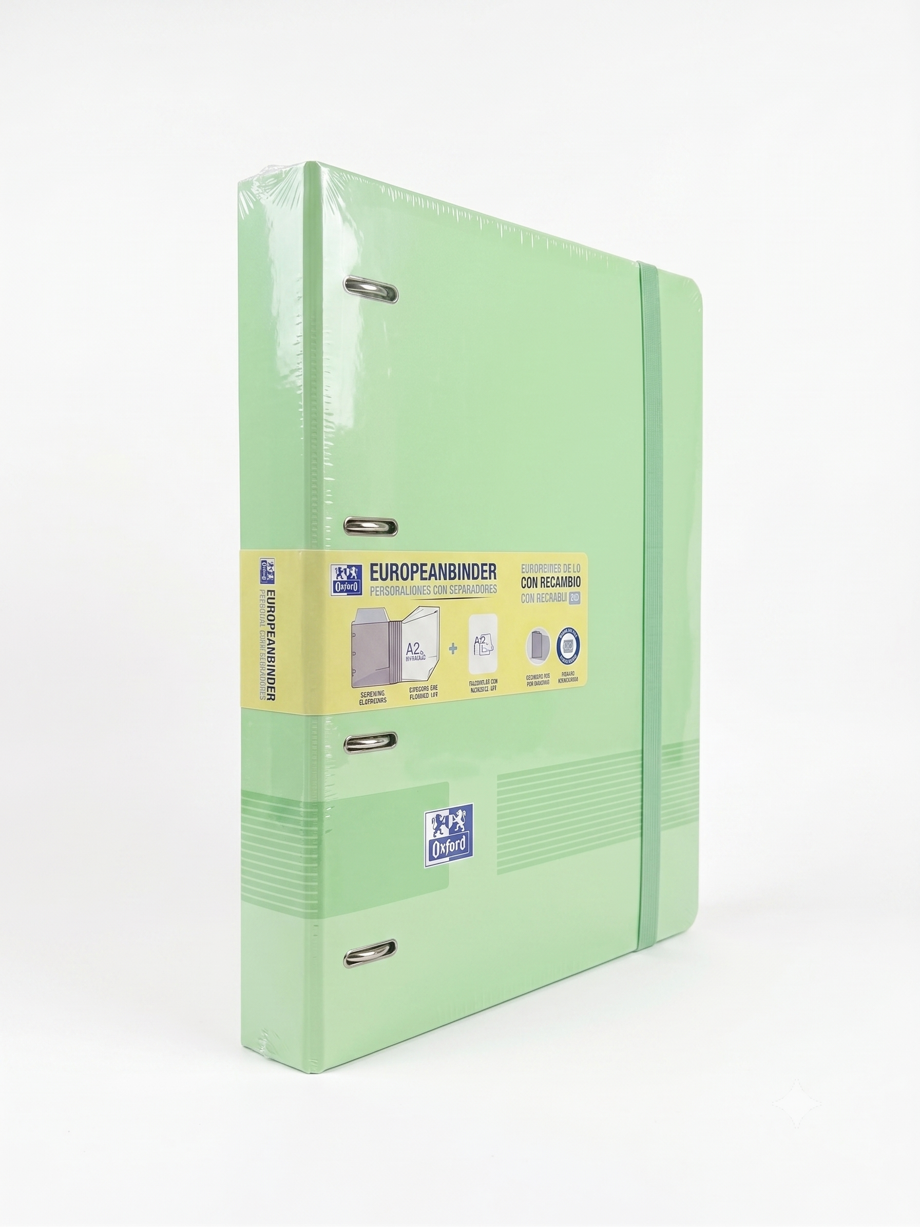 Carpeta Oxford EuropeanBinder Polyfoam colores claros (Incluye Recambios)