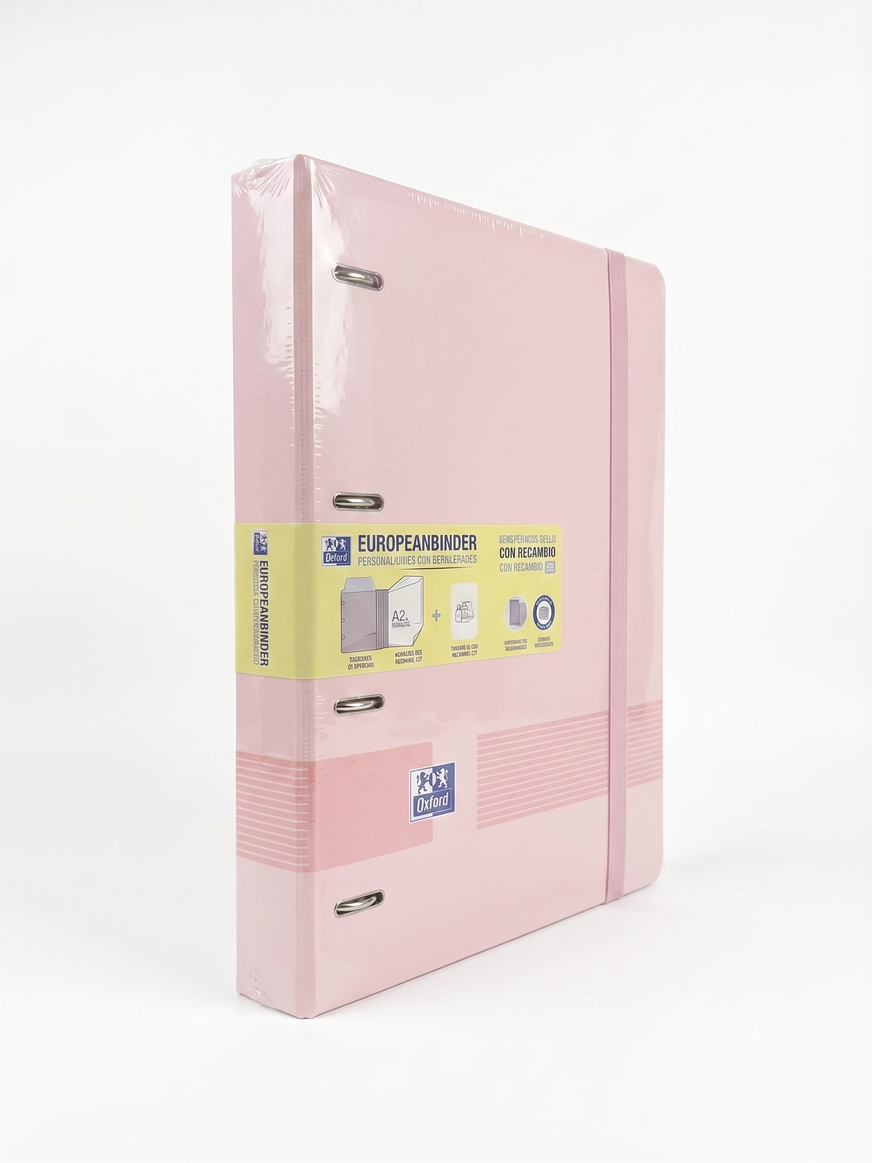 Carpeta Oxford EuropeanBinder Polyfoam colores claros (Incluye Recambios)